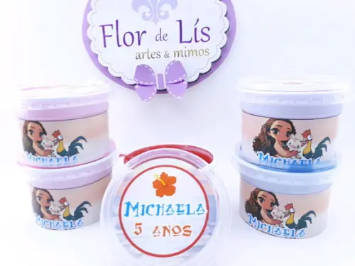 Geleca Moana Desenho Cute Lembrancinha