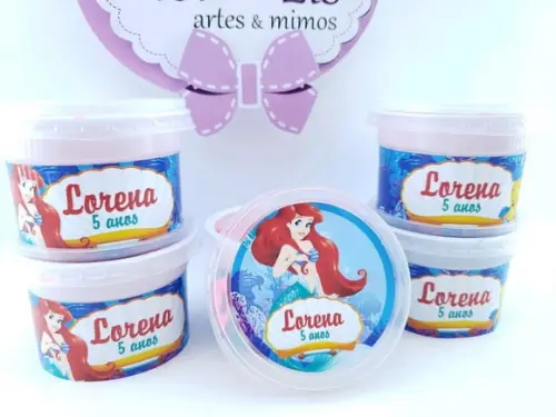 Geleca Pequena Sereia Ariel Linguado
