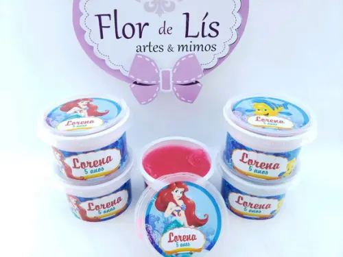 Geleca Pequena Sereia Ariel Linguado