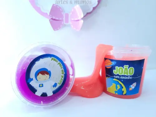 Geleca Personalizada Astronauta no Pote Lembrancinha 180gr