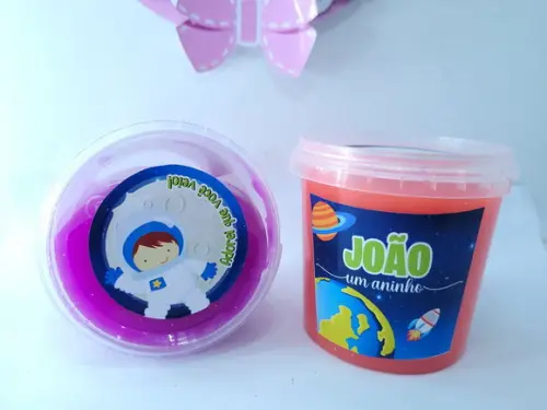 Geleca Personalizada Astronauta no Pote Lembrancinha 180gr