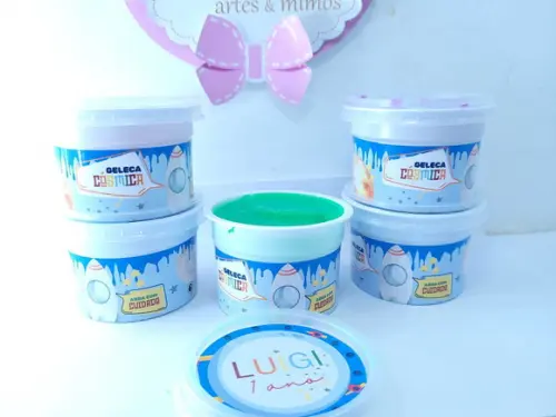 Geleca Personalizada Cósmica Astronauta Lembrancinha