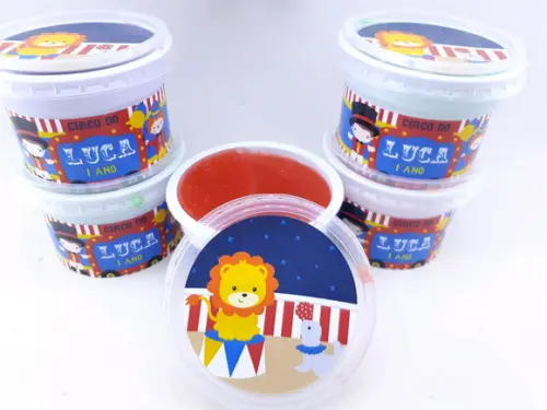 Geleca Personalizada Circo Vintage Lembrancinha