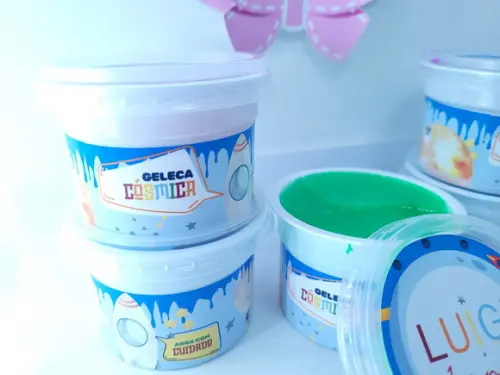 Geleca Personalizada Cósmica Astronauta Lembrancinha