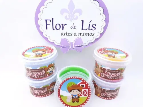 Geleca Personalizada Fazendinha Menino Personalizada