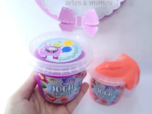 Geleca Personalizada Festa dos Monstrinhos Cute Pote 180gr