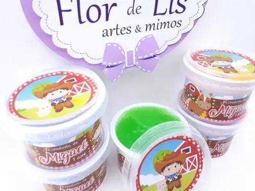 Geleca Personalizada Fazendinha Menino Personalizada