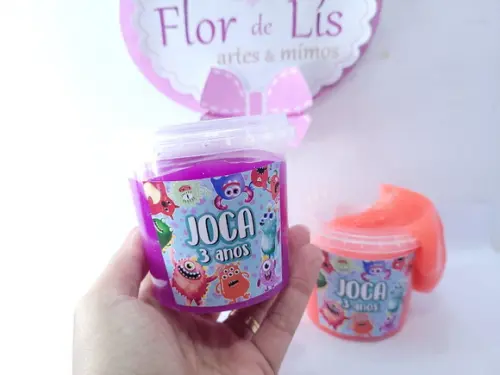 Geleca Personalizada Festa dos Monstrinhos Cute Pote 180gr
