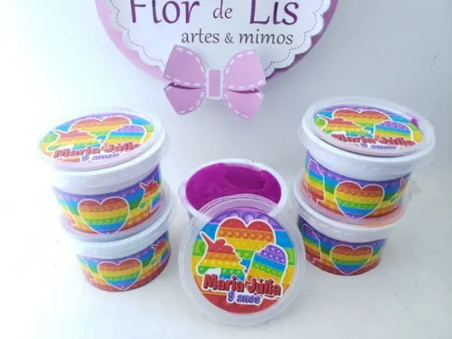 Geleca Personalizada Pop It Colorido