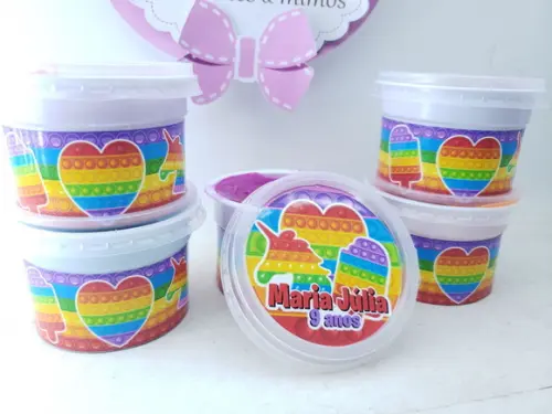 Geleca Personalizada Pop It Colorido