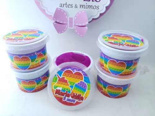 Geleca Personalizada Pop It Colorido
