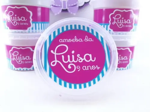 Geleca Turquesa e Pink