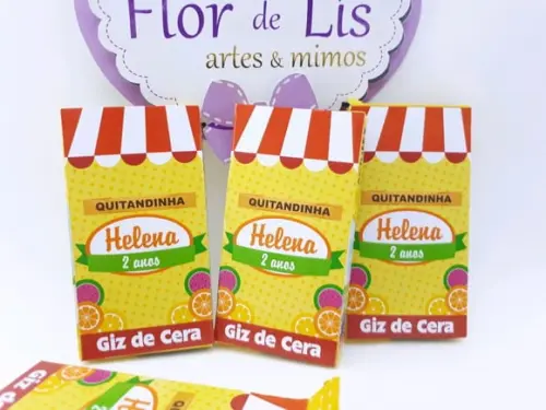 Giz 6 Cores Quitandinha Frutas