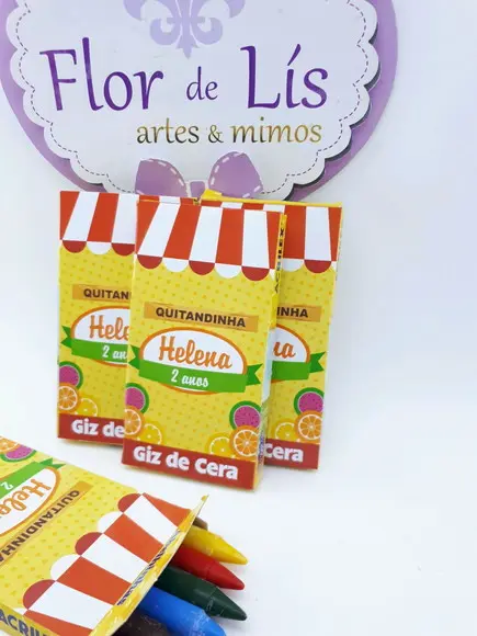 Giz 6 Cores Quitandinha Frutas
