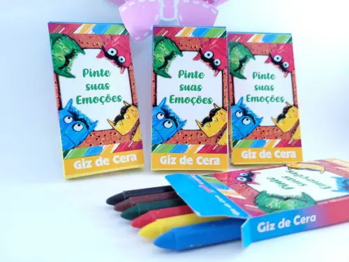 Giz de Cera 6 o Monstro das Cores Pinte Seus Sentimentos