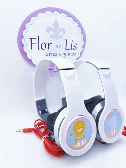 Headphone Fone de Circo Menina com Caixa