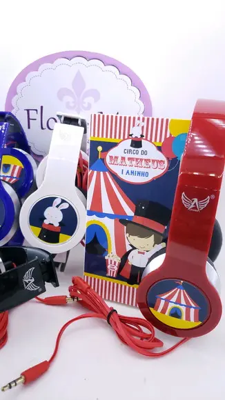 Headphone Fone de Ouvido Circo com Caixa