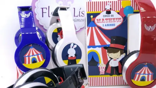 Headphone Fone de Ouvido Circo com Caixa