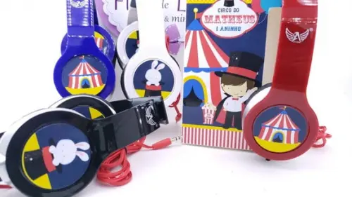 Headphone Fone de Ouvido Circo com Caixa