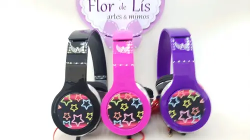 Headphone Fone de Ouvido Festa Neon Balada com Caixa