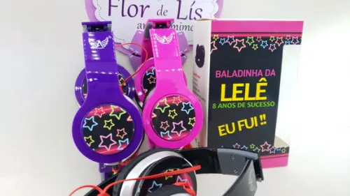 Headphone Fone de Ouvido Festa Neon Balada com Caixa