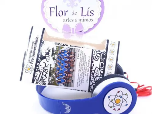 Headphone Fone de Ouvido Formatura com Caixa
