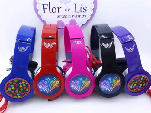Headphone Fone de Ouvido Festa Neon Balada com Caixa