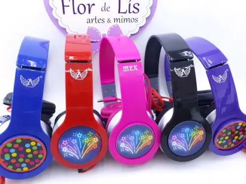 Headphone Fone de Ouvido Festa Neon Balada com Caixa