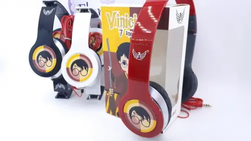 Headphone Fone de Ouvido Harry Potter com Caixa