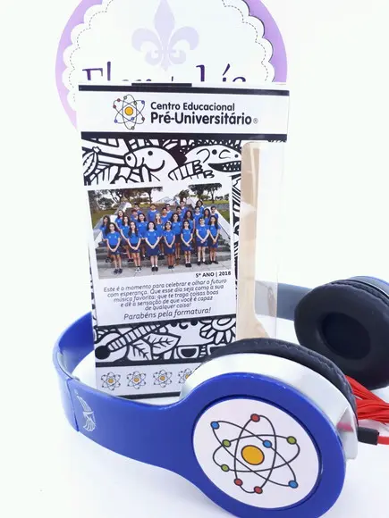 Headphone Fone de Ouvido Formatura com Caixa