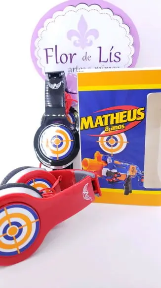 Headphone Fone de Ouvido Nerf com Caixa