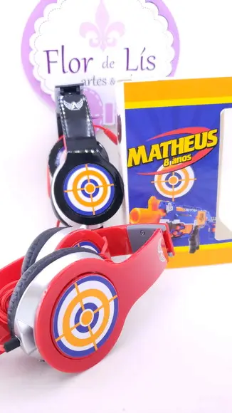 Headphone Fone de Ouvido Nerf com Caixa