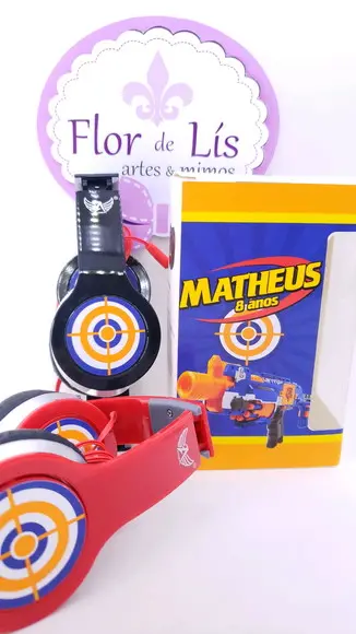 Headphone Fone de Ouvido Nerf com Caixa