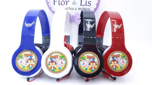 Headphone Fone os Três Porquinhos com Caixa