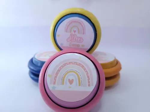 Ioiô Personalizado Arco Íris Boho Rosa