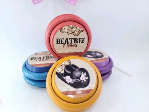 Ioiô Personalizado Boiadeira Lembrancinha Ana Castela