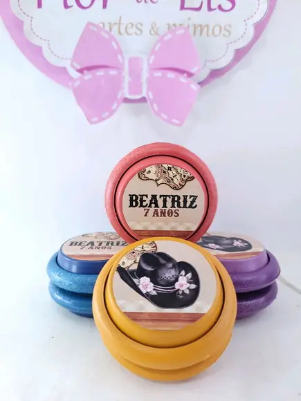 Ioiô Personalizado Boiadeira Lembrancinha Ana Castela
