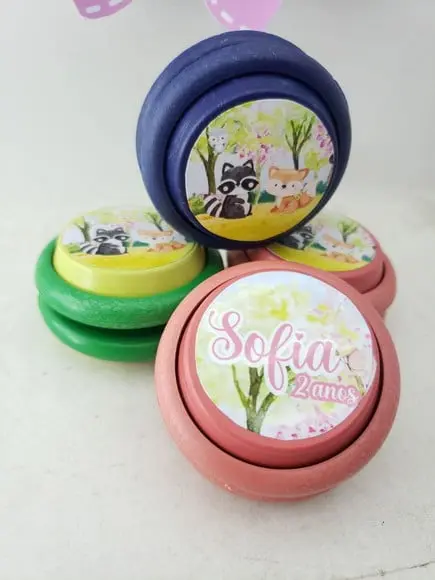 Ioiô Personalizado Bosque Encantado Aquarela