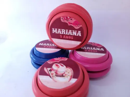 Ioiô Personalizado Boiadeira Lembrancinha Aquarela