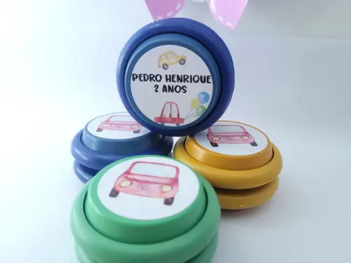 Ioiô Personalizado Carrinho Aquarela Meio de Transporte
