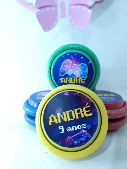 Ioiô Personalizado Brinde Festa Video Game Nerd