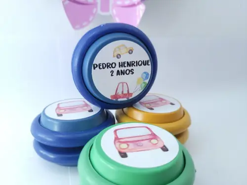 Ioiô Personalizado Carrinho Aquarela Meio de Transporte