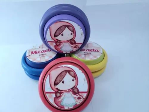 Ioiô Personalizado Chapeuzinho Vermelho Aquarela