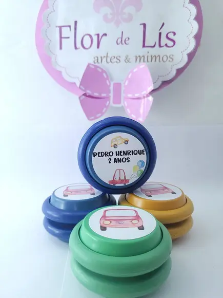 Ioiô Personalizado Carrinho Aquarela Meio de Transporte