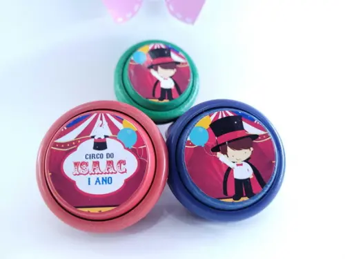 Ioiô Personalizado Circo Menino Lembrancinha