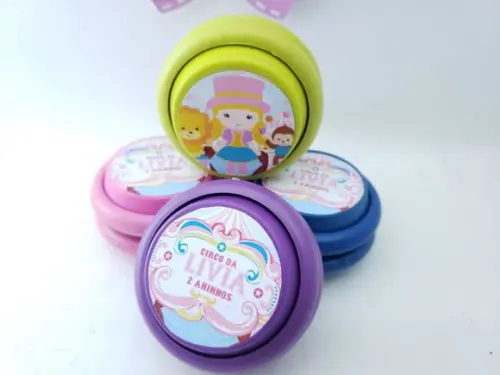 Ioiô Personalizado Circo Rosa Menina