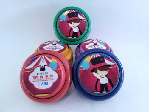 Ioiô Personalizado Circo Menino Lembrancinha