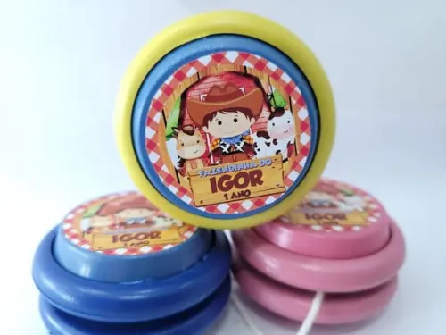 Ioiô Personalizado Fazendinha Menino Aquarela
