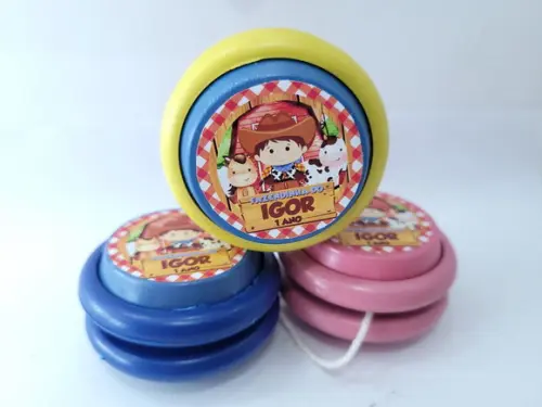Ioiô Personalizado Fazendinha Menino Aquarela
