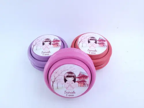 Ioiô Personalizado Festa Oriental Menina Cerejeira Japonesa